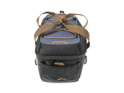 Basil Miles - Cykeltaske til bagagebærer - 7 liter - Black/grey