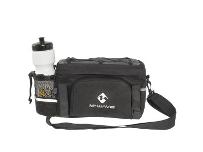 M-Wave Amsterdam EXP - Cykeltaske til bagagebærer - To indbyggede sidetasker - Sort - Str.