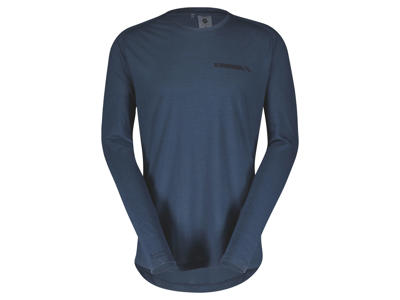 SCOTT Defined Merino - Cykeltrøje - Lange ærmer - Metal blå