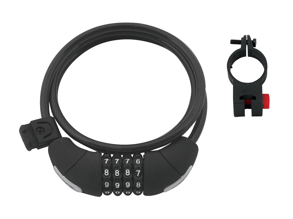 FORCE Spirallås med kode 120cm/8mm