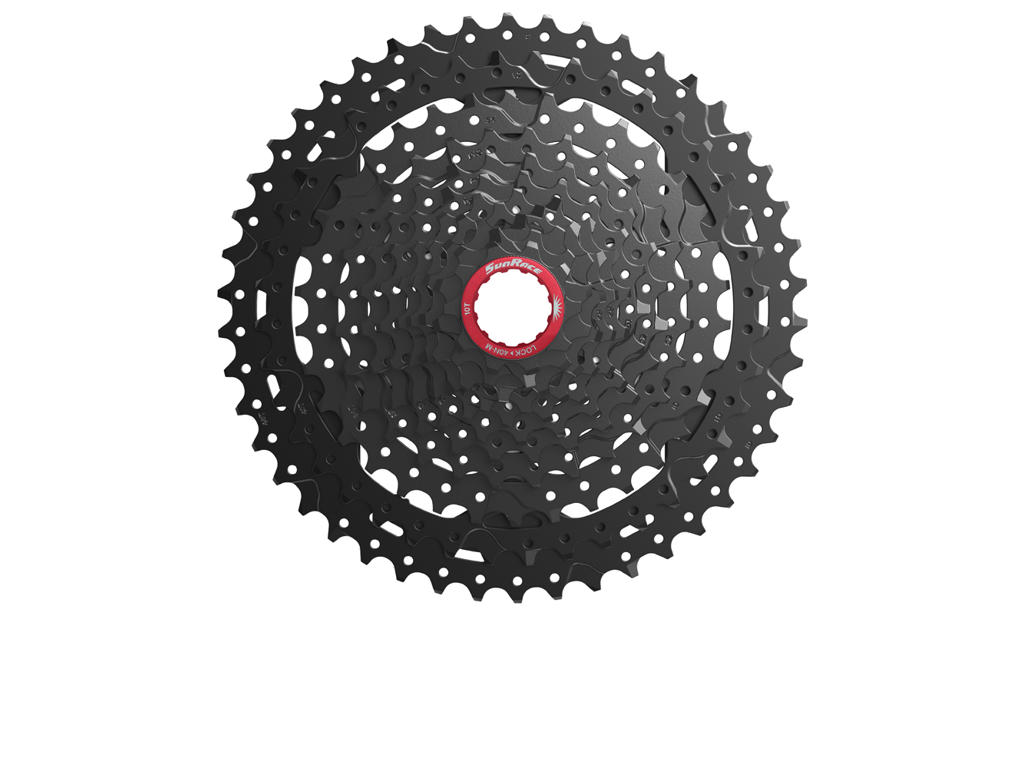 Sunrace CSMX9X - Kassette 11 gear - 10-46 tands - MTB - Til Sram XD - Sort