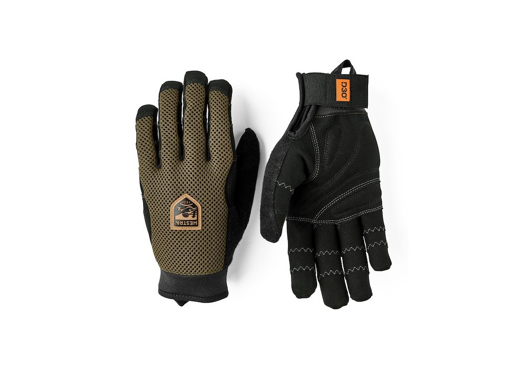 Hestra Ergo Grip D3O - Cykelhandsker - Grøm - Str. 6/XS