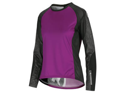 Assos Trail Womens Jersey - Dame MTB cykeltrøje med lange ærmer - Lilla - Str. M