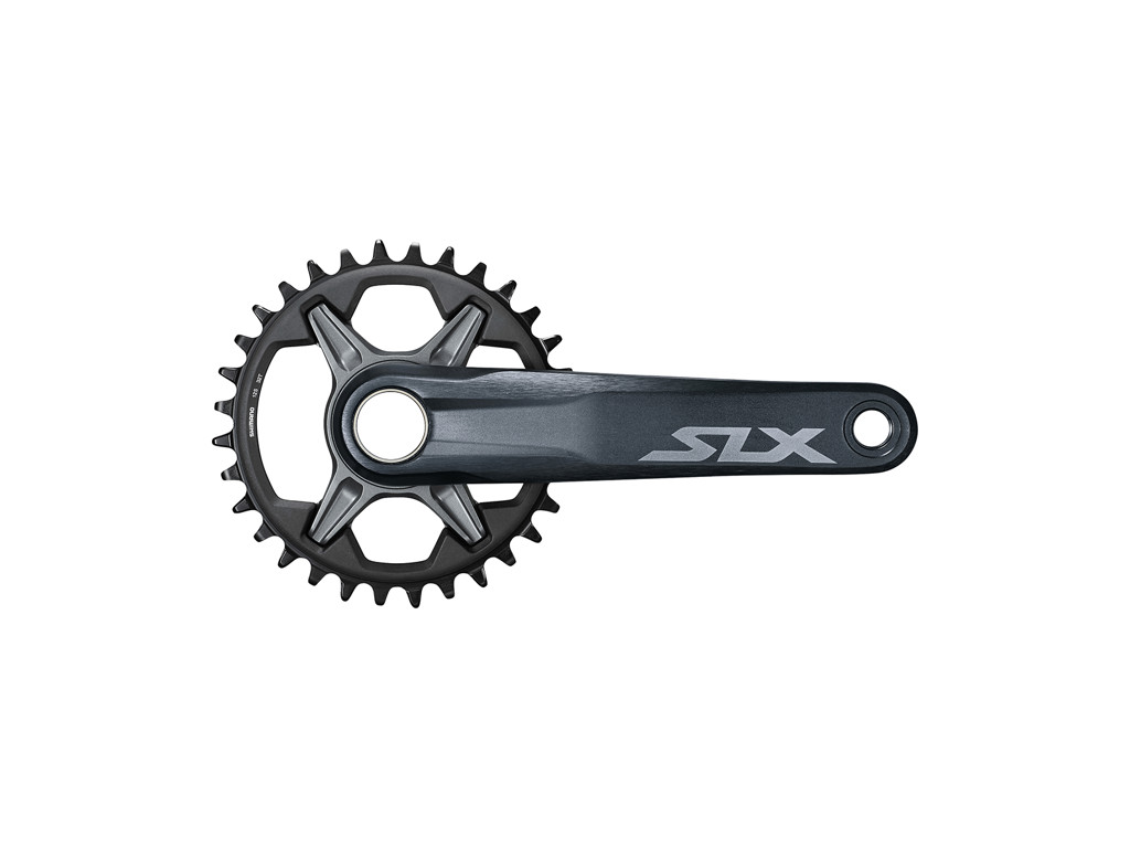 Shimano SLX - Kranksæt FC-M7120 - Sort - Single uden klinge 165 mm Pedalarme