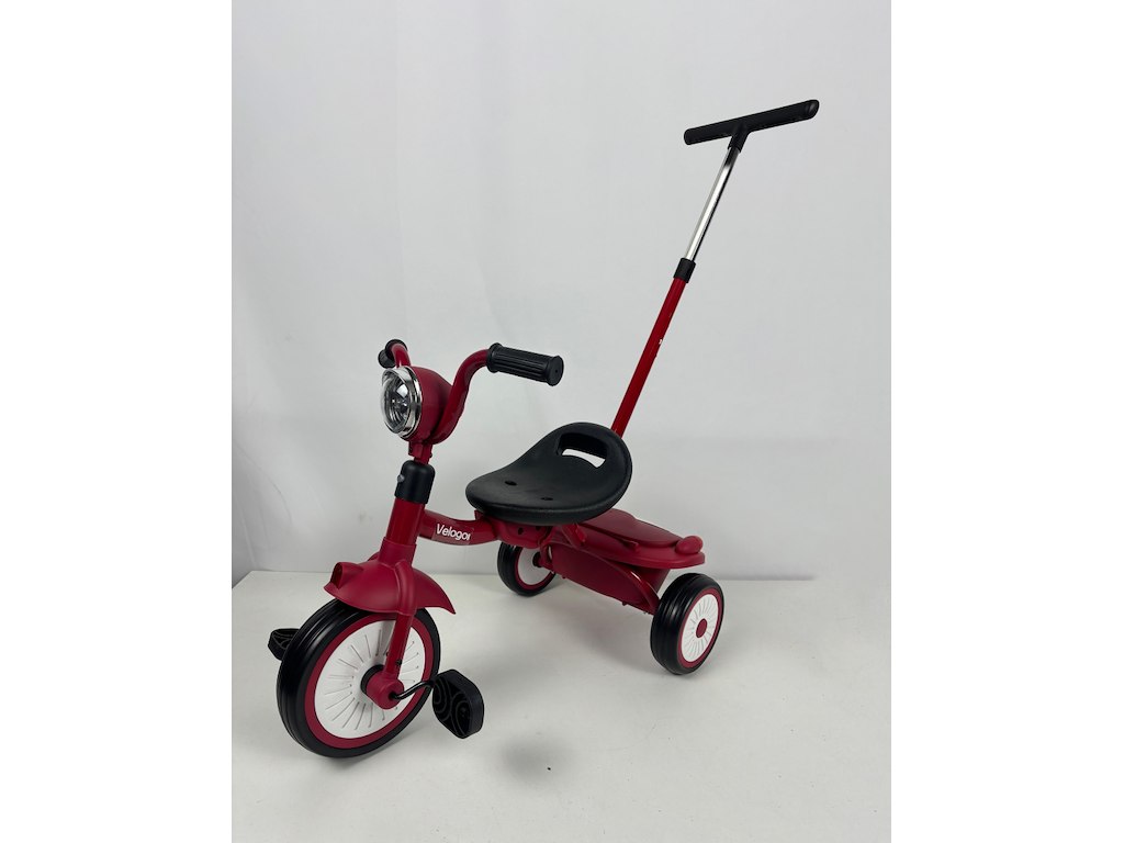 Velogo trehjulet cykel med skubbestang