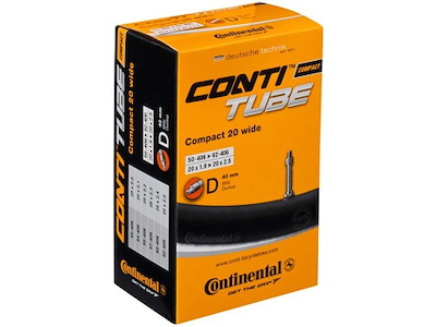 Continental 20 Slange 50/62-406/451 med 40mm dunlop ventil"