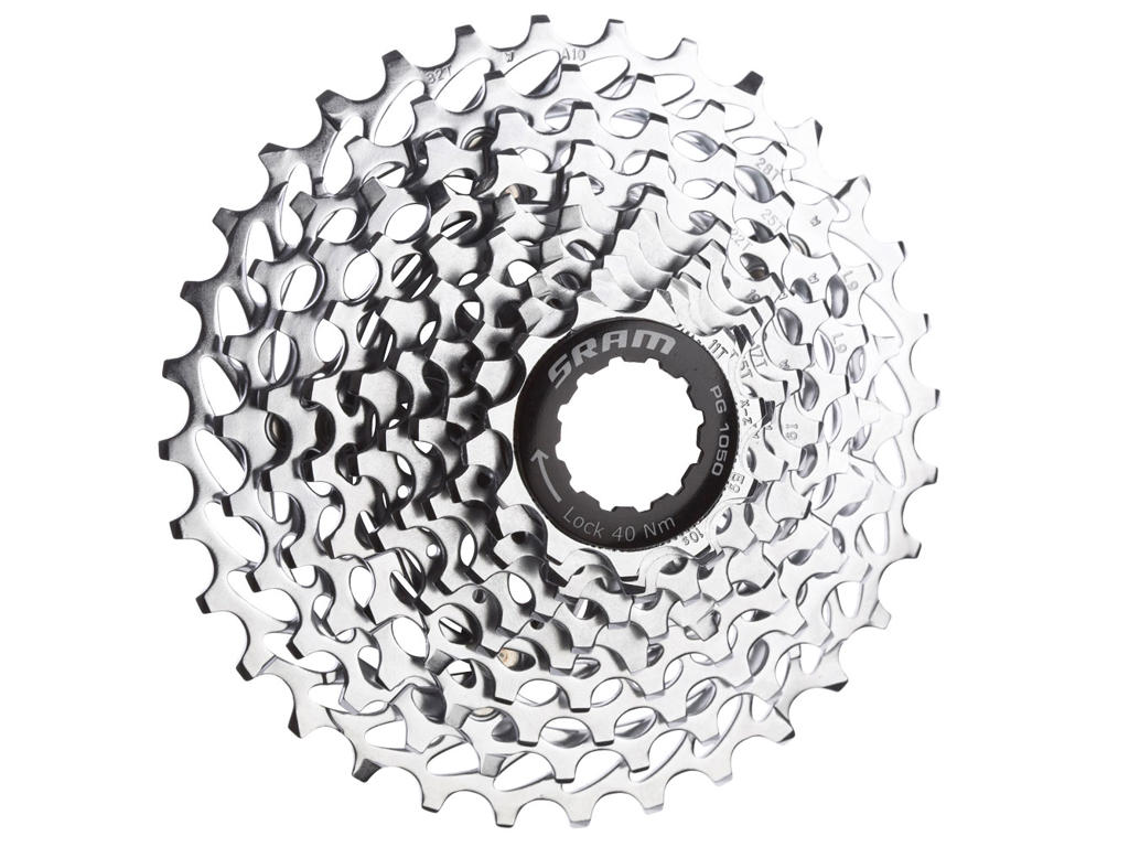 Sram PG-1050 kasette - 10 gear - 11/12-23/36 tands - X7/Rival