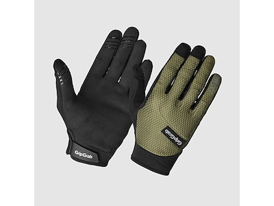 GripGrab Descent Full Finger - Cykelhandsker - Oliven - Str. 2XL