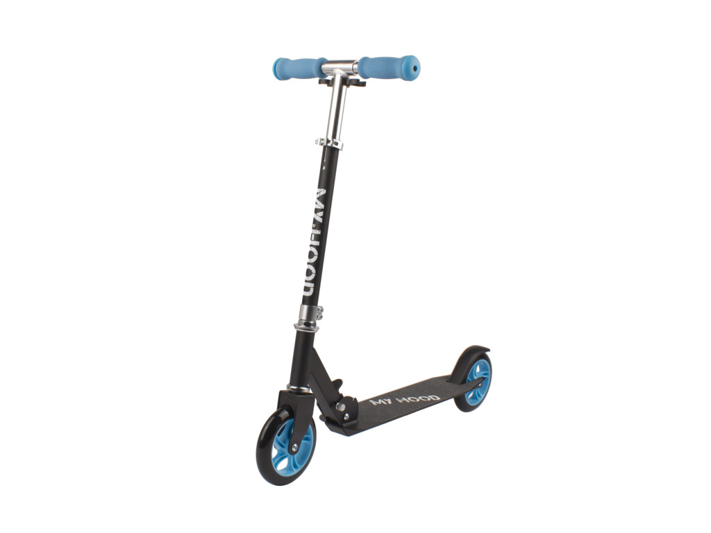 My Hood 145 - Løbehjul til børn - Sort/Turkis