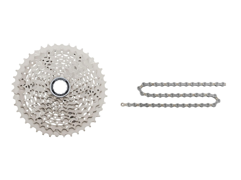 Shimano Deore kassette og kæde - 10 gear kassette 11-36/46 tands - Inkl. HG54 kæde