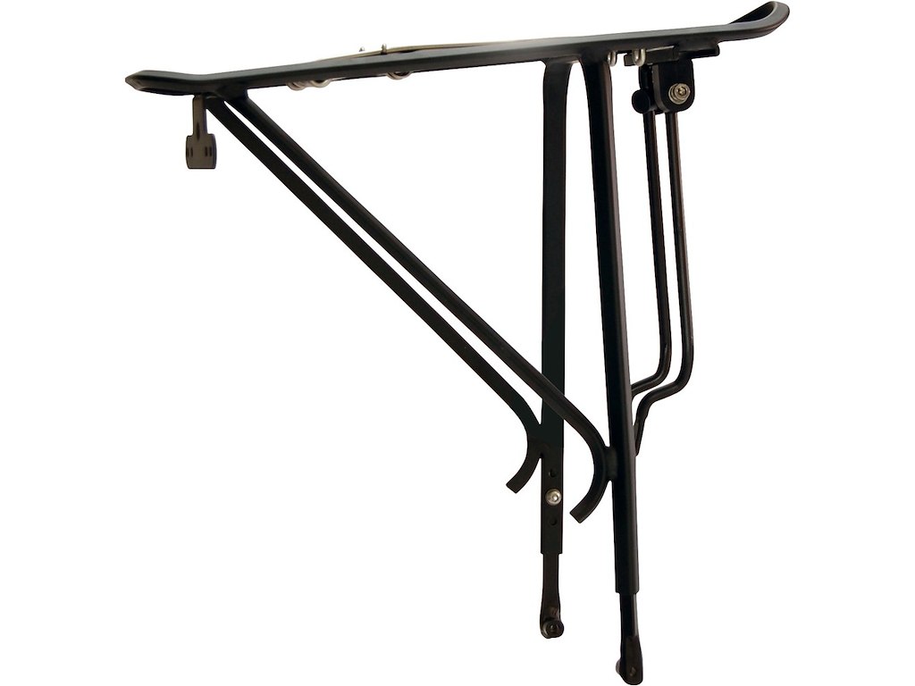 Avenue bagagebærer med klap 28-29" blank sort