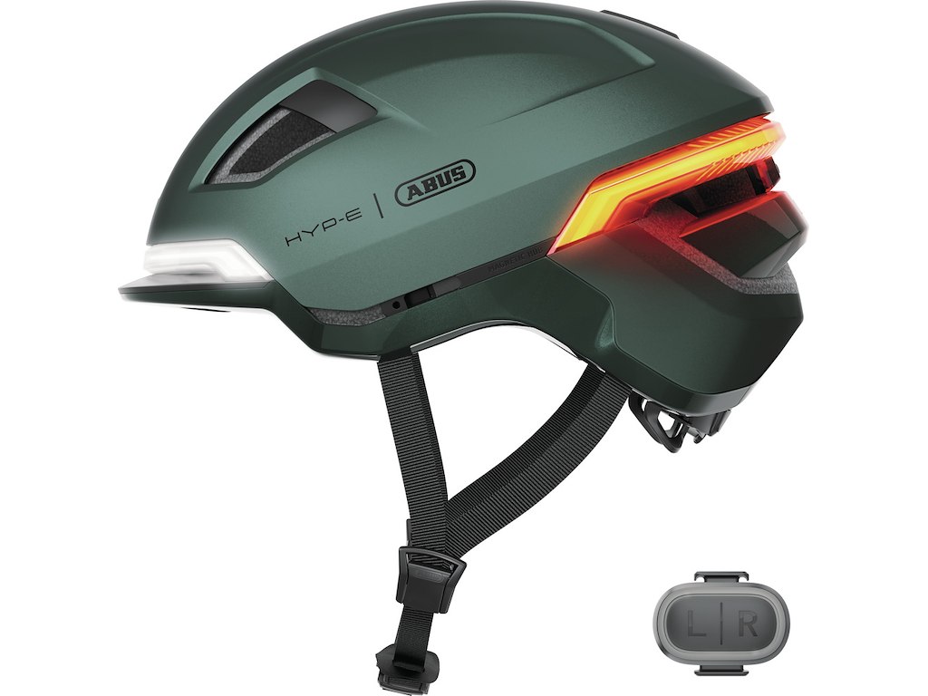 Abus Hyp-E - Urban Cykelhjelm - Jungle Green - Str. 51-55 cm