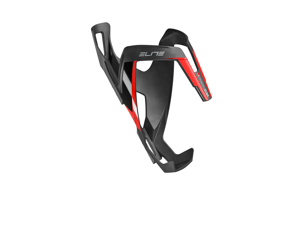 Elite Vico - Flaskeholder Carbon - Carbon mat Red graphic - 23 gram