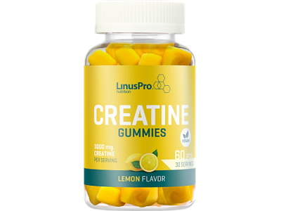 LinusPro Kreatin Vingummi - Lemon - 60 tabs