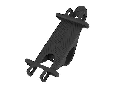 FORCE Mobilholder - Justerbar i Silikone - Sort