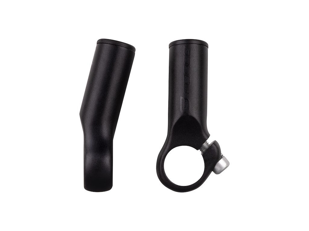 FORCE bar ends TOR 7 cm lang aluminium- sort mat sort