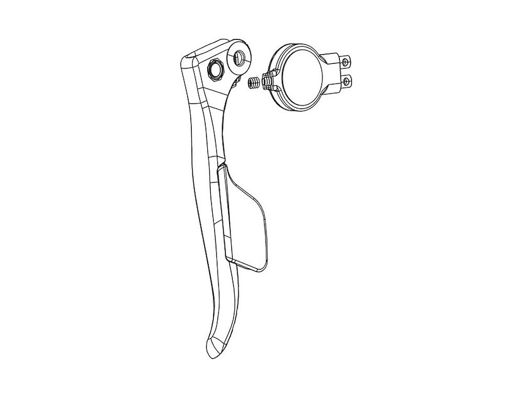SRAM Rival AXS E1 højre ED bremsegreb reservedel paddle & electrik pod
