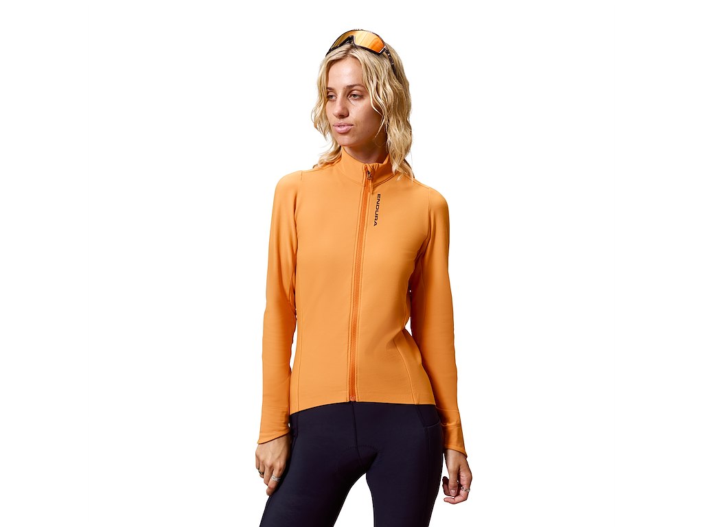 Endura Loop Ride Cykeltrøje med lange ærmer - Dame - Orange - Str. XS