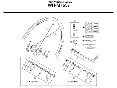 Shimano konus med støvkappe til forhjul model WH-M765-F