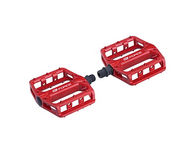 FORCE Hot pedaler i aluminium - Rød
