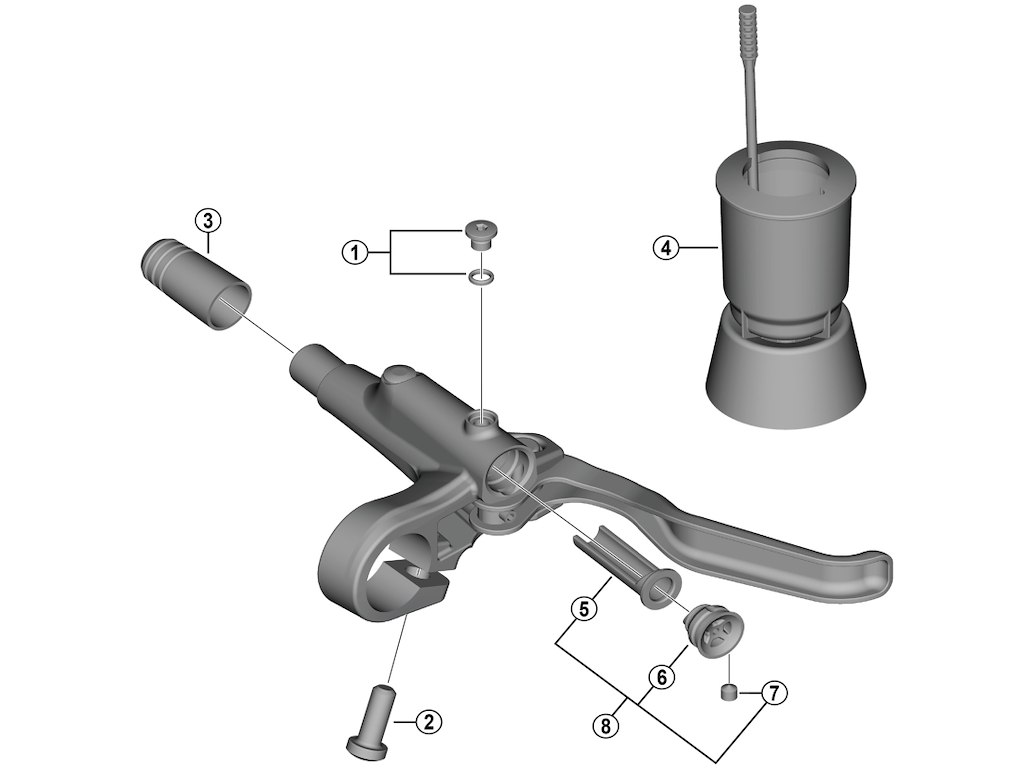 Shimano Membranenhed til bremsegreb model BL-MT200