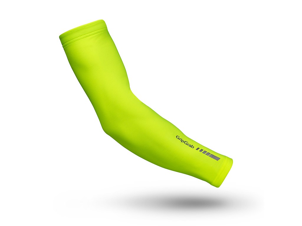 GripGrab Arm Warmers Hi-Vis - Løse ærmer - Neon Gul - Str. S