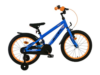 Volare Rocky Børnecykel - 18" med støttehjul - Blå