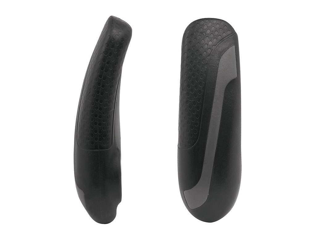 FORCE bar ends KRATON 11,3 cm lang aluminium - grå sort