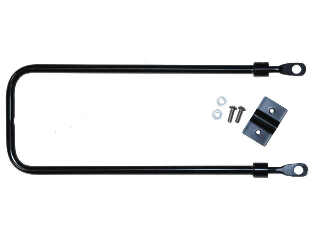 Bikepartner - Kurvebøjle til frontkurv - Justerbar - 330-530mm - 24-28" - Sort