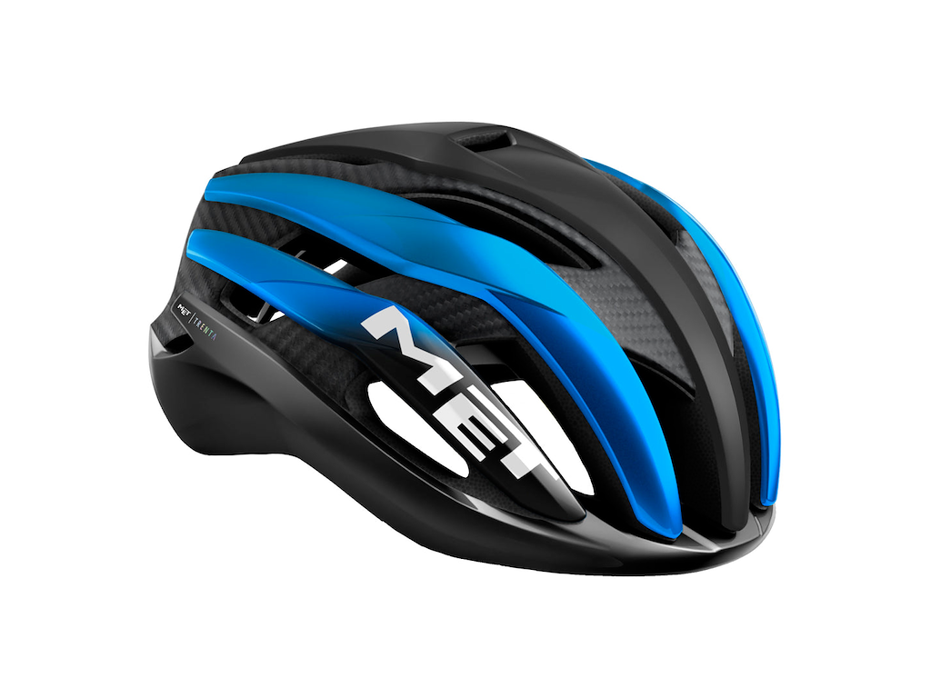 MET Trenta 3K Carbon cykelhjelm sort/blå Hjelmstørrelse 52-56 cm MET Trenta 3K Carbon cykelhjelm sort/blå Hjelmstørrelse 52-56 cm