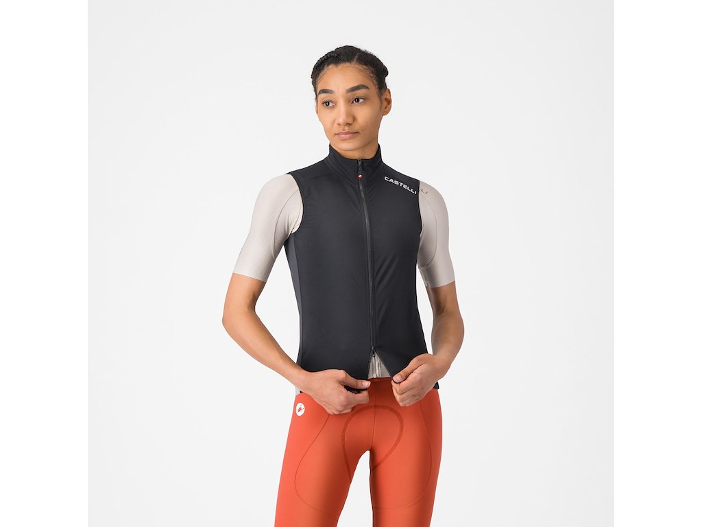 Castelli Espresso 2 Womens Vest - Dame - Sort/Hvid - Str. L