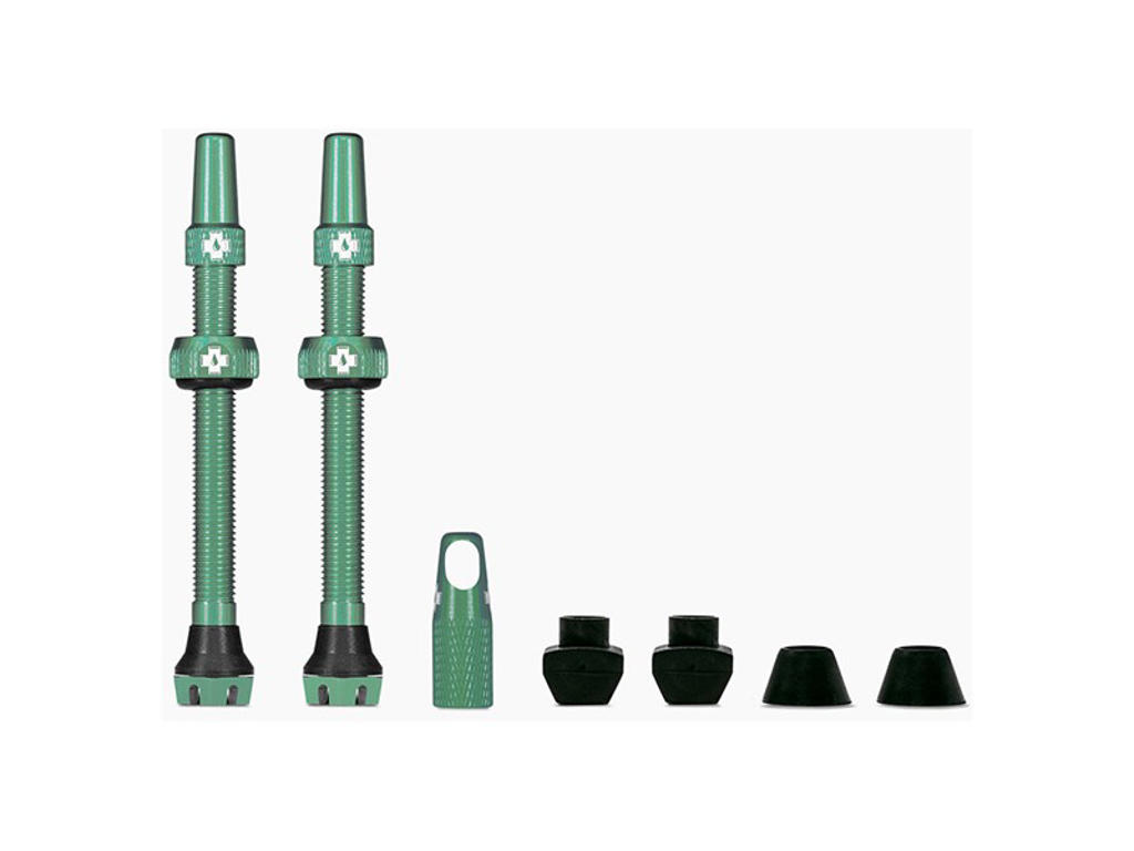 Muc-Off - Tubeless Ventiler - 44mm lange - Turkis - 2 stk.