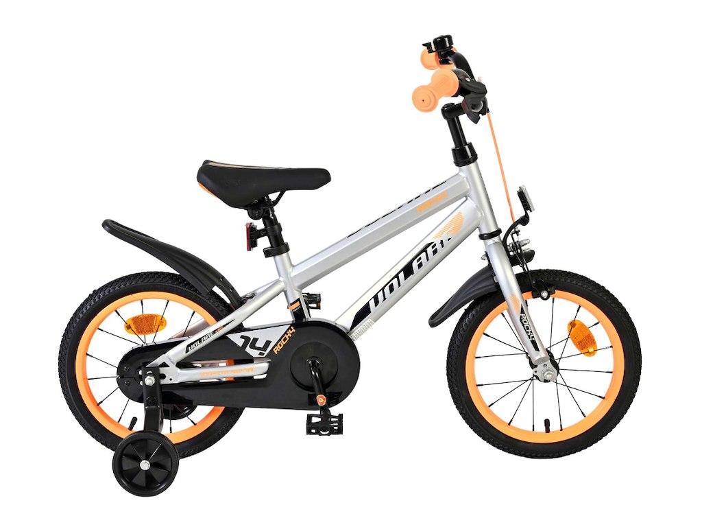 Volare Rocky Børnecykel - 14" med støttehjul - Grå