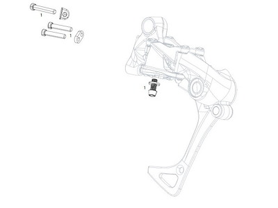 Sram Rival 1 Skruesæt L+H + Kabelskrue
