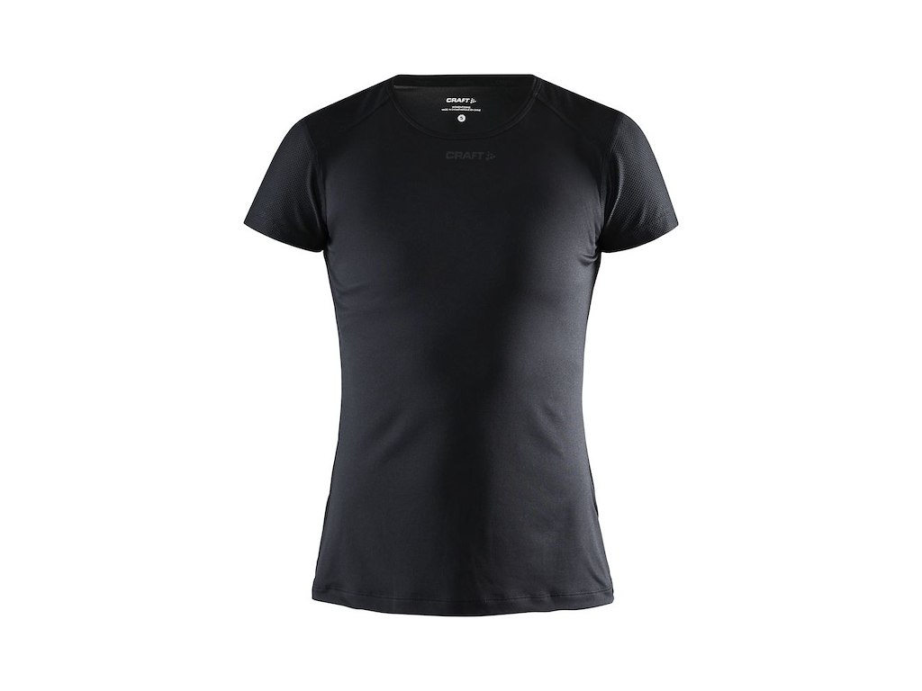 Craft ADV Essence Slim T-Shirt Sort Dame (Størrelse: 2XL) Craft ADV Essence Slim T-Shirt Sort Dame (Størrelse: 2XL)