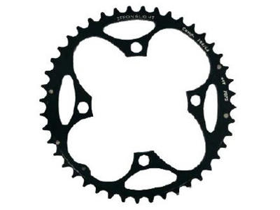 Stronglight klinge - 34 tands - ø104 - 4 huller - 9/10 speed - Zicral alu - Sort