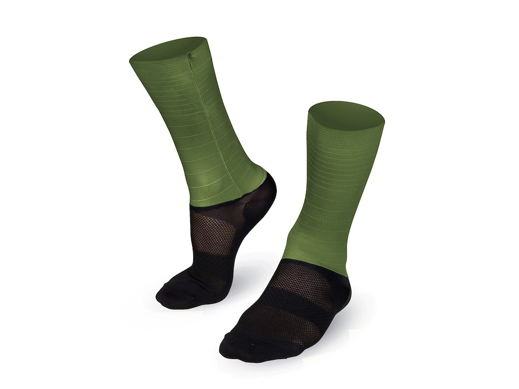 Bioracer Tech Socks - Cykelstrømper - Thyme Green - XL