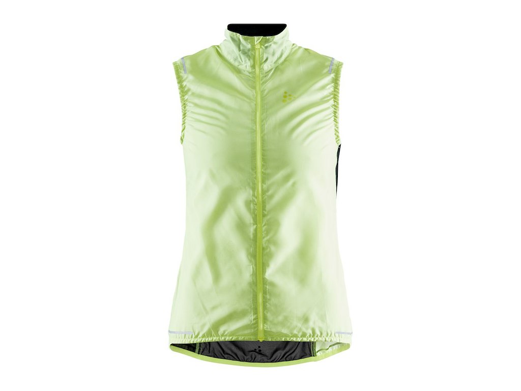 Craft Essence Light Wind Vest- Dame - Neon gul - Str. L