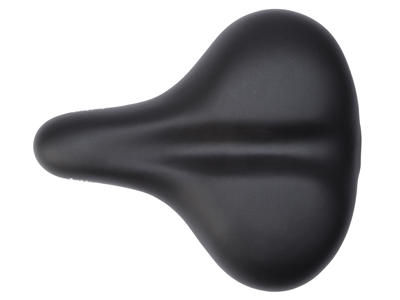 Bike Attitude - Cykelsadel - komfort med elastomer - Unisex D1 base - Sort