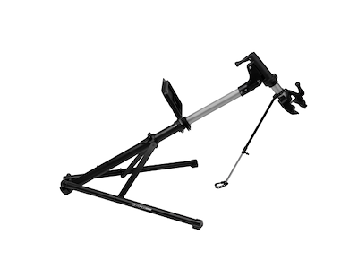 FORCE Alu Arbejdstander med Bakke - Foldbar - Sort 