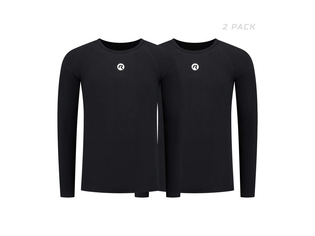 Rogelli Core II - Svedbluse med lange ærmer - 2 pak - Sort
