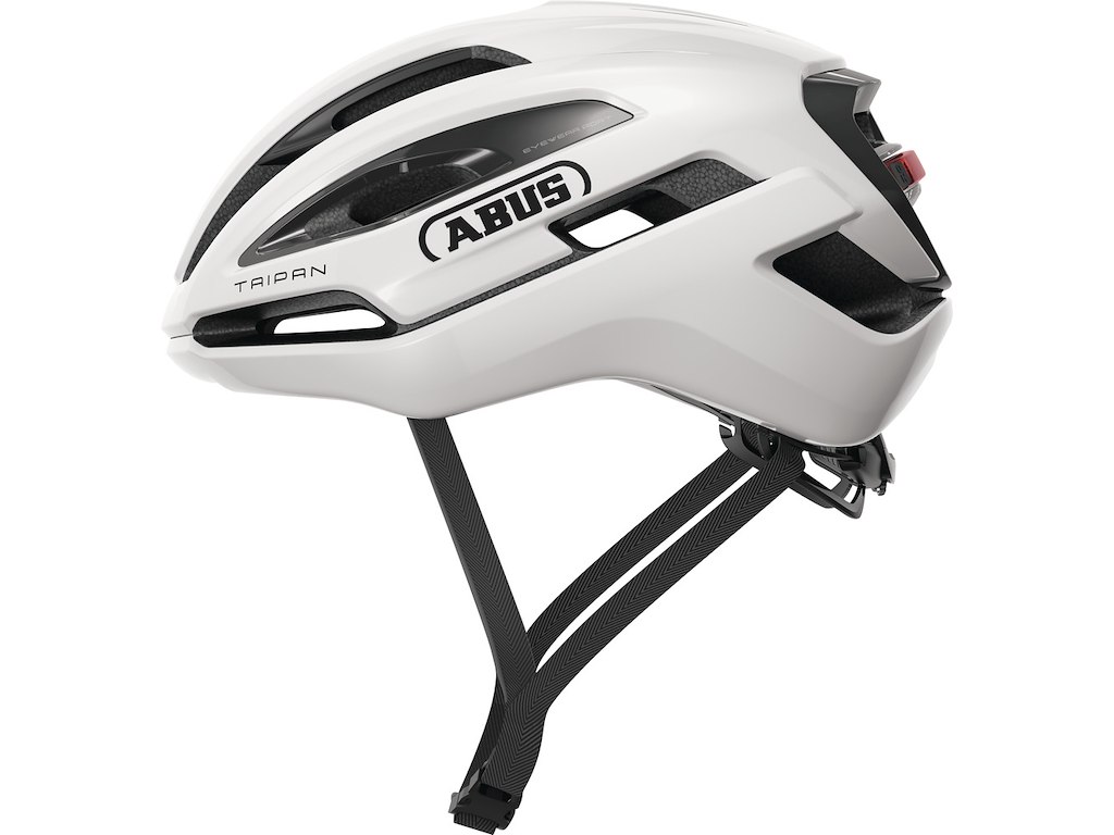 ABUS Taipan LED - Cykelhjelm - Shiny White - Str. M / 54-58 cm