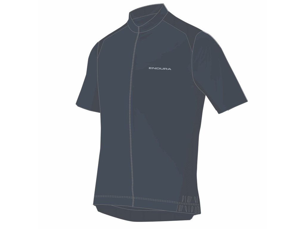 Endura Loop Zipped Jersey - Cykeltrøje - Korte ærmer - Herre - Carbon Grey - Str.  L