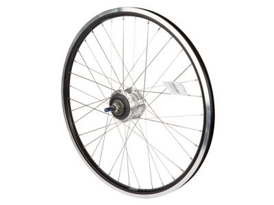 Ryde 26" baghjul - Andra 10 fælg - 19-559 - Shimano Nexus 7 gear - Rullebremse - Sort/sølv