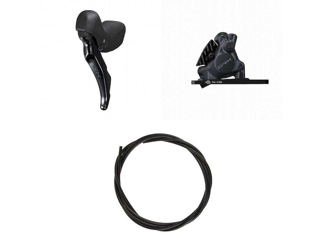 Shimano GRX STI- og bremsesæt til skivebremse front model ST-RX400-L og BR-RX410-F Shimano GRX STI- og bremsesæt til skivebremse front model ST-RX400-L og BR-RX410-F