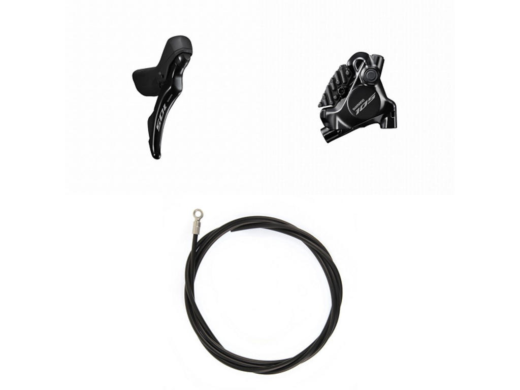 Shimano 105 - Bremsesæt BR-R7170/ST-R7120 - Højre/Bag - Hydraulisk - Sort