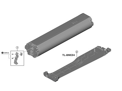 Shimano Steps dobbeltlåseenhed til batteriholder model BT-E8035