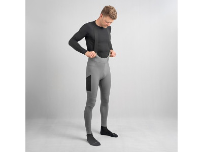 GripGrab PACR Thermal Lange cykelbukser med seler - Herre - Grå