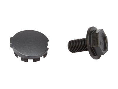 Shimano Steps - Skrue og støvdæksel til pedalarm ved krankaksel - Firkant aksel