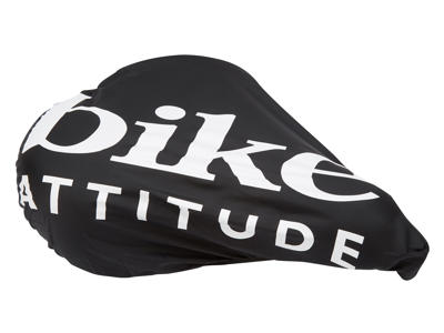 Bike Attitude sadelovertræk - Vandtæt regnovertræk - Sort/Hvid 